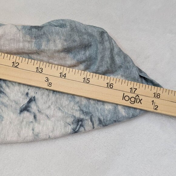 Cynthia Rowley Pullover Hoodie Womens XL 100% Linen Green Marbled Coastal Resort - Picture 8 of 11